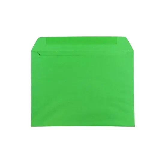 JAM Paper 9 x 12 Booklet Envelopes Green Recycled 154124 image {1}