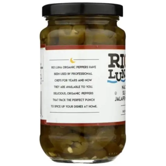 Rio Luna Organic Nacho Sliced Jalapenos - Case of 12/12 oz image {4}