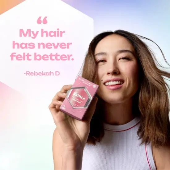 gemz Smoothing Shampoo, Touchably Soft, Color Safe - 5ct/0.3oz image {5}