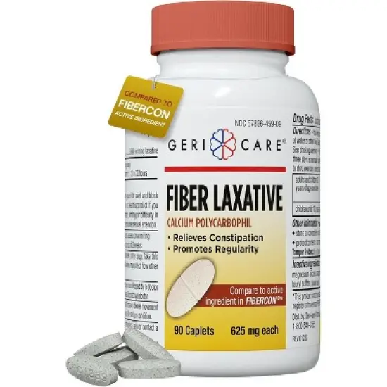 Geri Care Fiber Laxative Calcium Polycarbophil, 90 Count image {8}