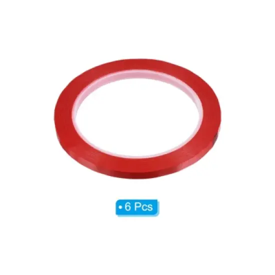 Unique Bargains DIY Art Film Thin Graphic Chart Highlight Marking Tapes 72 Yards 6 Pcs image {2}