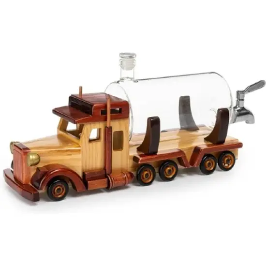 The Wine Savant Truck Design Whiskey & Wine Decanter, Stylish Home Decor, & a Beautiful Gift for Men & Women - 1000 ml image {2}
