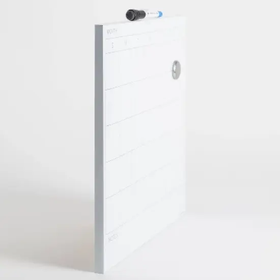 U Brands 14" Square Dry Erase Calendar Board image {2}