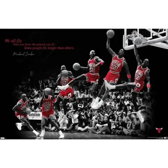 Trends International Michael Jordan - Fly Framed Wall Poster Prints image {6}