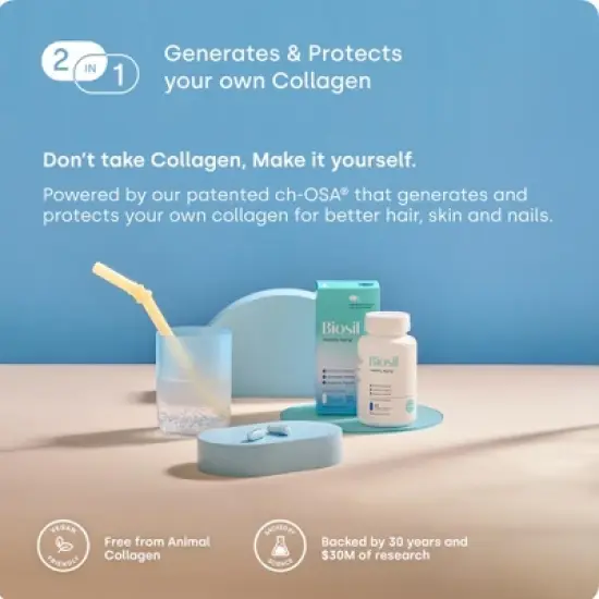 Biosil Healthy Aging - Beauty, Vitality & Thyroid Support - with Patented ch-OSA & Selenium image {7}