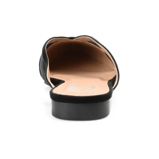 Journee Collection Womens Reeo Slip On Pointed Toe Mules Flats image {2}