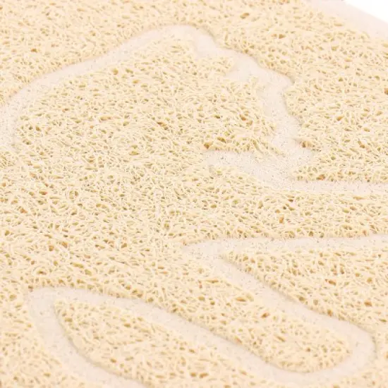 Gibson Everyday Pet Elements 18.5 x 13.78 Inch Cat Silhouette Placemat in Tan image {2}