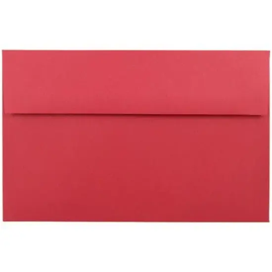 JAM PAPER #10 Business Colored Envelopes - 4 1/8 x 9 1/2 - Red Recycled - 100/Pack image {1}