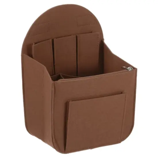 Unique Bargains Protective Lining Makeup Bags and Organizers Encrypted Felt Purse Insert 7.7" x 5" x 11" image {9}