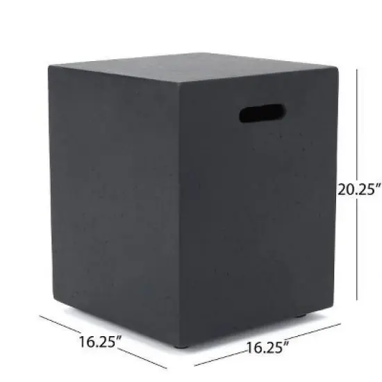 Augusta 6pc Wood & Wicker Chat Set with Fire Pit - Natural/Gray/Dark Gray - Christopher Knight Home image {6}