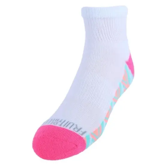 Fruit of the Loom Girl's Active Cushioned Ankle Socks (Pack of 6) image {1}