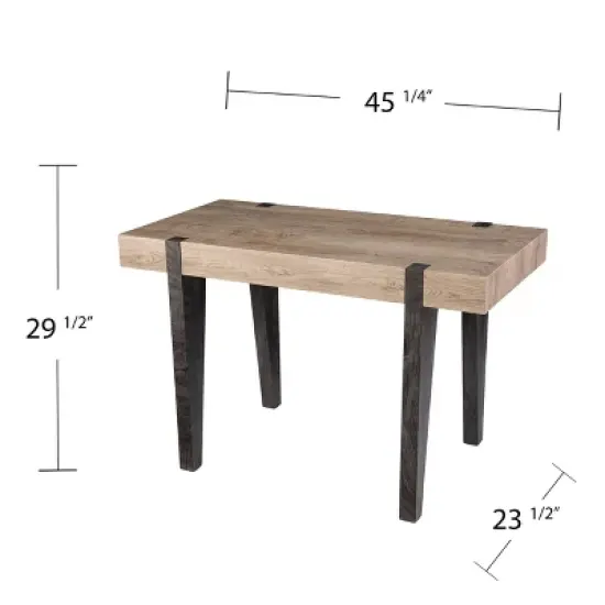 Bahmin Multipurpose Desk Natural/Black - Aiden Lane image {7}