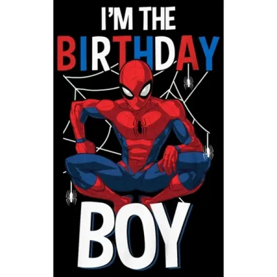 Boy's Marvel I'm Birthday Boy Spidey T-Shirt image {1}