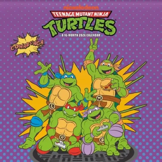 Trends International 2026 Teenage Mutant Ninja Turtles 12"x12" Wall Calendar image {7}