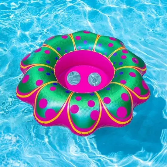 Poolmaster Swimming Pool Inflatable Flower Baby Rider Float - Pink image {3}