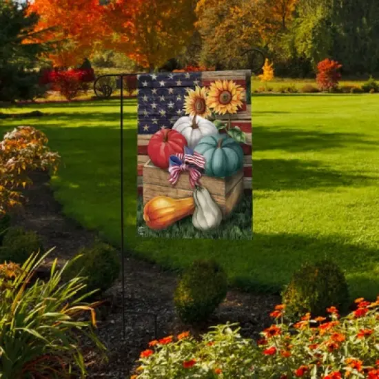 Briarwood Lane Fall Garden Flag 12x18 For Outdoor Patriotic Pumpkins Autumn For Fall Garden Flag Flags For Outside image {3}