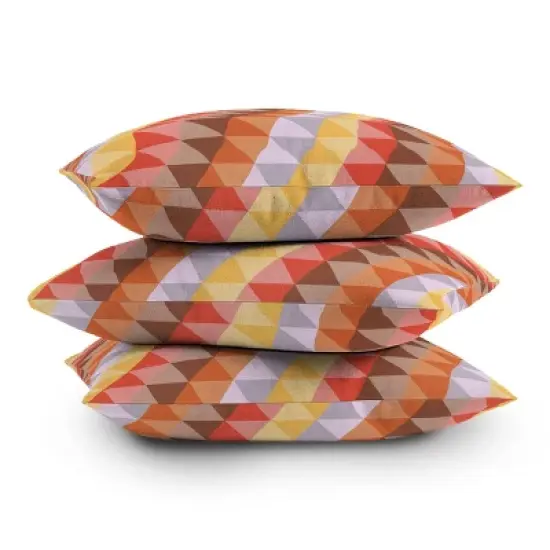 Sewzinski Desert Diamonds Outdoor Throw Pillow Orange - Deny Designs image {2}