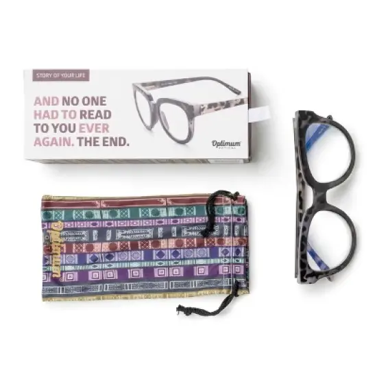 Optimum Optical Signature Blue Light Filtering Magnifying Readers - Story of Your Life image {2}