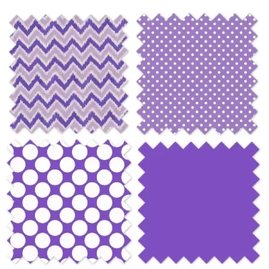 Bacati - MixNMatch Purple Pin Dots Changing Pad Cover image {8}