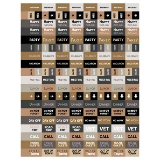 TF Publishing 2024 Weekly/Monthly Planner 11"x9" Black & Tan image {4}