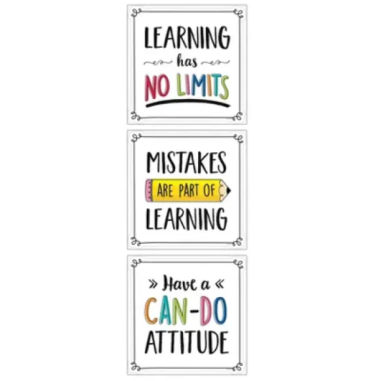 Creative Teaching Press&reg; Positive Mindset 10" Designer Cut-Outs, Pack of 12 image {3}