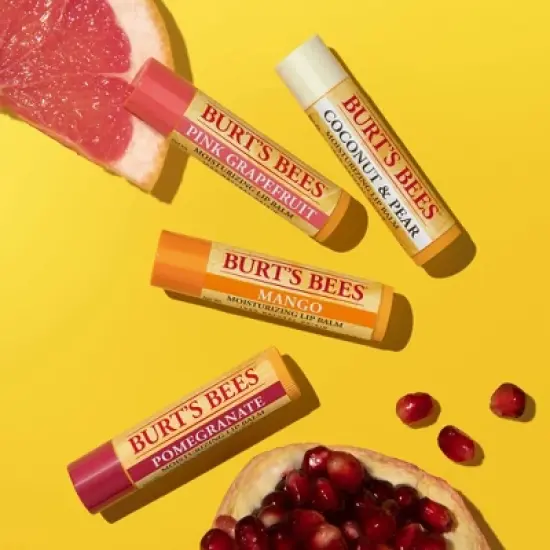 Burt's Bees Moisturizing Lip Balm - Superfruit - 4pk image {6}