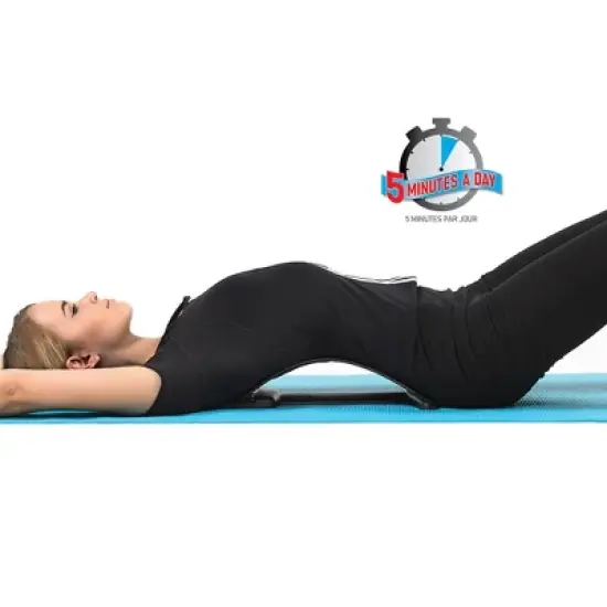 TRAKK Back Stretching Device, Back Massager for Bed & Chair & Car, Multi-Level Lumbar Support Stretcher Spinal, Lower and Upper Muscle Pain Relief image {1}