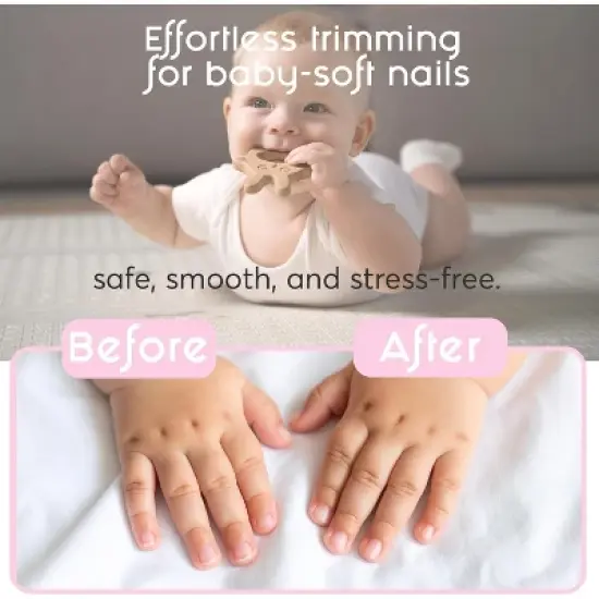 Elan Baby Electric Nail Trimmer, Safe & Easy to Use with 6 Head Options, Gentle Nail File, Perfect for Newborns, Infants, & Toddlers image {3}