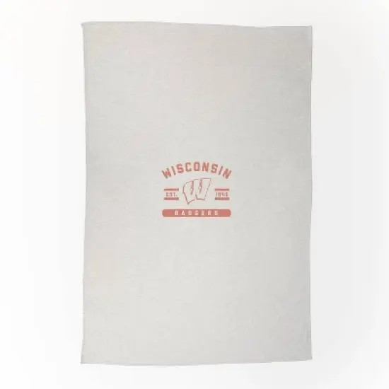 54" x 84" NCAA Wisconsin Badgers Sweatshirt Blanket image {1}