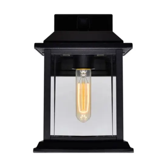 CWI Lighting,Blackbridge 1 Light Outdoor Black Wall Lantern image {3}