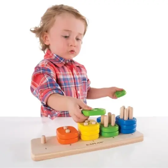 Kaplan Early Learning Toddler Stacking Number Board image {1}