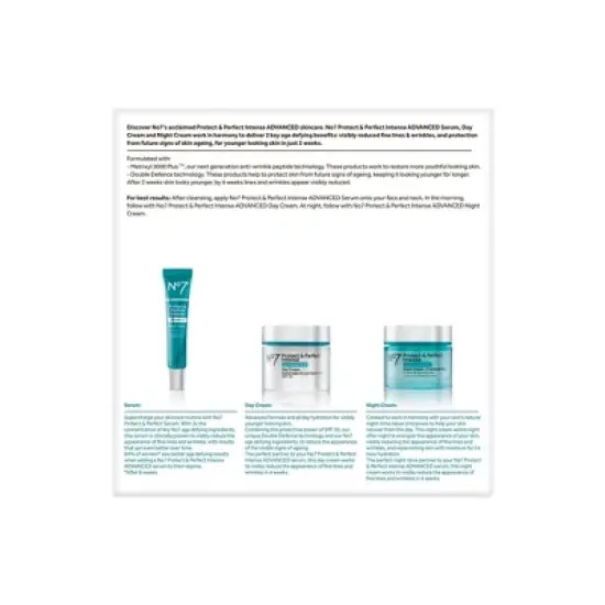No7 Protect & Perfect Intense Advanced Skincare System - 3ct image {2}