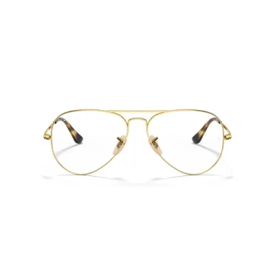 Ray-Ban RB6489 55mm Aviator Gender Neutral Pilot Eyeglasses - prescription-ready image {1}