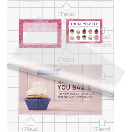 Mead Laminating Pouch EZAlign 3 mil 9"Wx11-1/2"L 25/PK CL 39027 image {1}