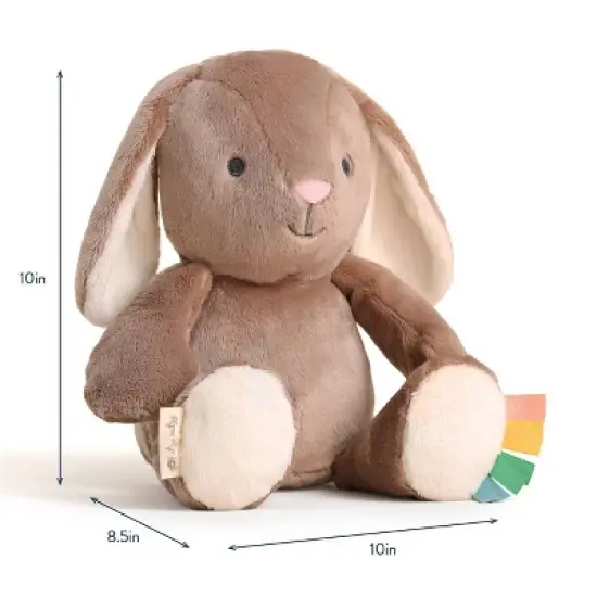 Itzy Ritzy Sweetie Snuggles Plush Stuffed Animal - Taupe Bunny image {6}