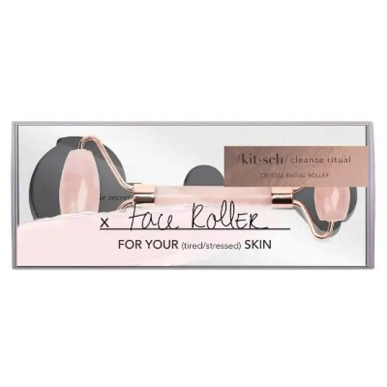 Kitsch Rose Quartz Facial Roller image {2}