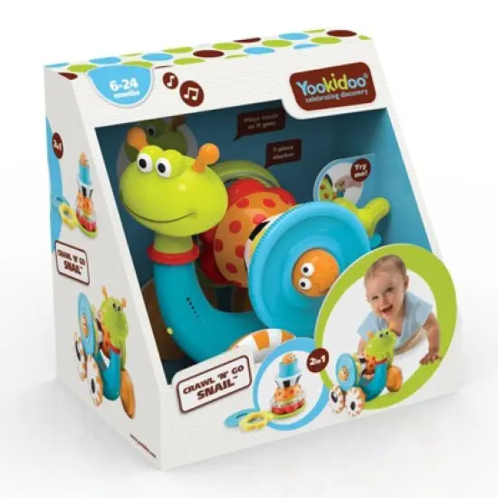 Yookidoo Crawl 'n Go Snail Baby Toy image {4}