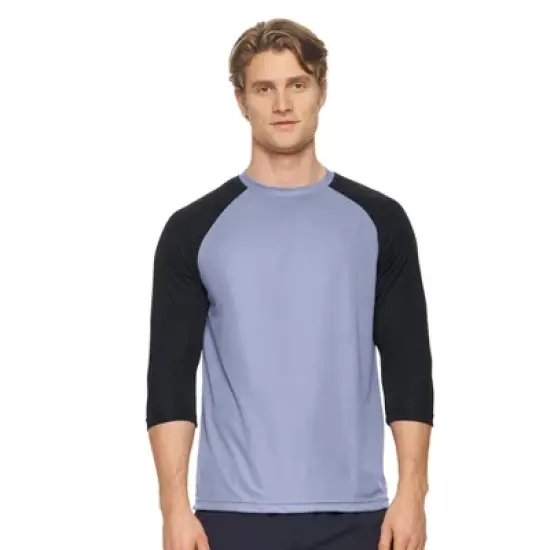 Expert Brand USA-Made Men's DriMax&trade; &frac34; Baseball Athletic Shirt image {12}