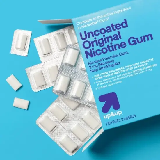 Nicotine 2mg Gum Stop Smoking Aid - Original Flavor - up&up&trade; image {1}
