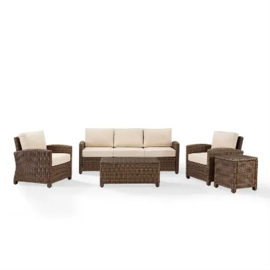 Bradenton 5pc Outdoor Wicker Sofa Set - Crosley
 image {21}
