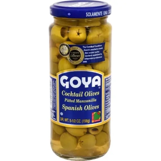 GOYA Cocktail Olives Spanish Olives - 5.5oz image {4}