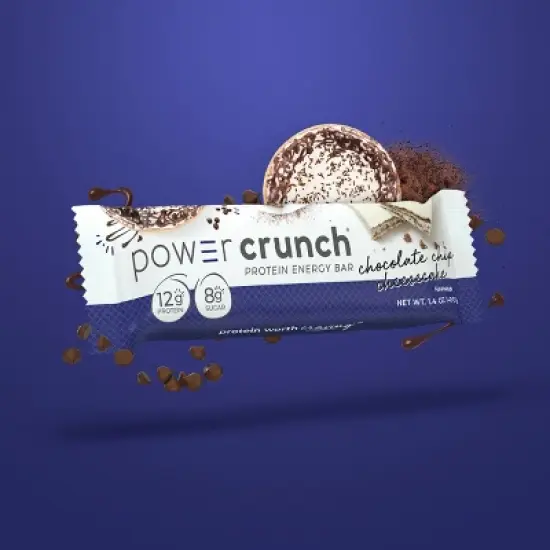 Power Crunch Energy Chocolate Chip Cheesecake Protein Bar - 5ct image {2}