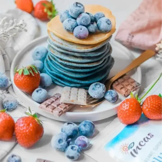 INCAS 100% USDA Organic Blue Spirulina Powder (Phycocyanin Extract), 1 Ounce | 28 Servings image {3}