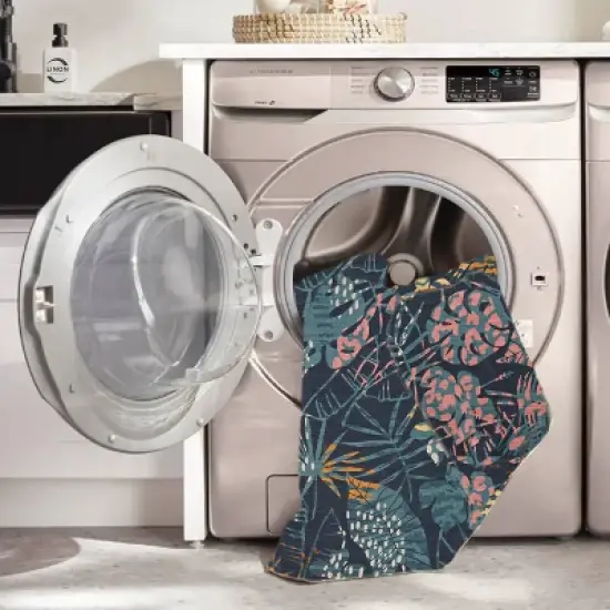 Melling Washable Outdoor Rug Navy/Gold - Linon image {7}