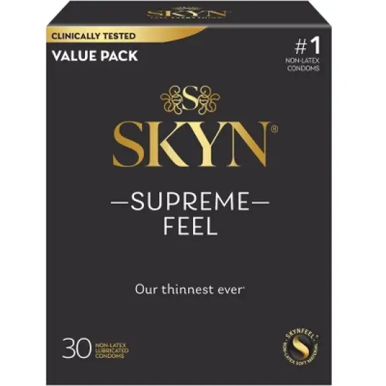 SKYN Supreme Non-Latex Lubricated Condoms - 30ct image {14}