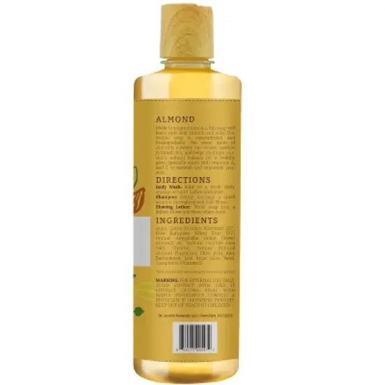 Dr Jacobs Naturals Plant based Castile Liquid Soap Gel - Almond -Hypoallergenic- Dermatologist tested image {4}
