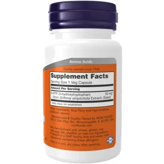 5-HTP 50 mg by Now Foods  -  180 VegCap image {1}