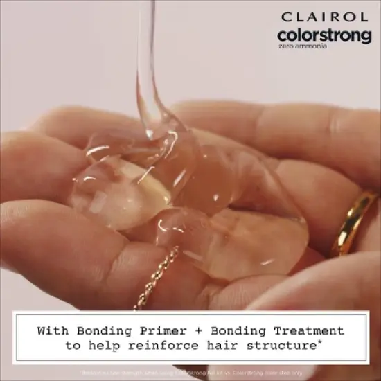 Clairol ColorStrong Ammonia Free Permanent Hair Color Dye Kit - 4 Dark Brown image {6}