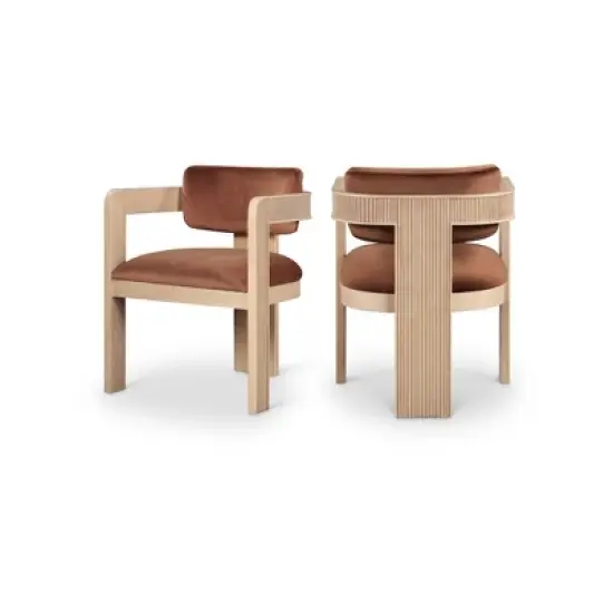 Meridian Furniture,Sacha Velvet Dining Chair, Set of 2 image {12}