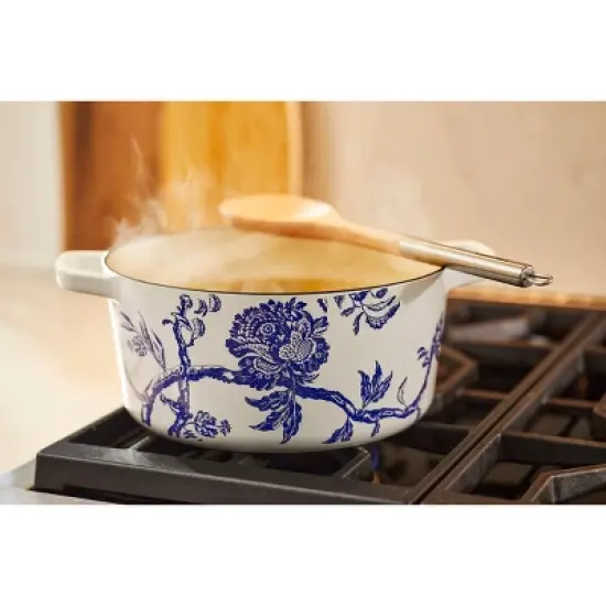 Cuisinart Caskata 5qt Enameled Cast Iron Round Casserole - Floral Landscape image {3}